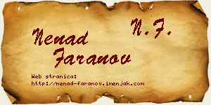 Nenad Faranov vizit kartica